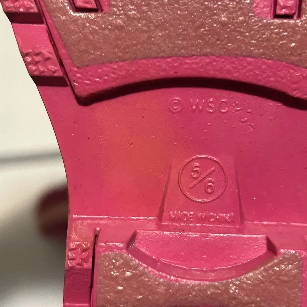 Western Chief Shiny Pink Kids Rain Boots